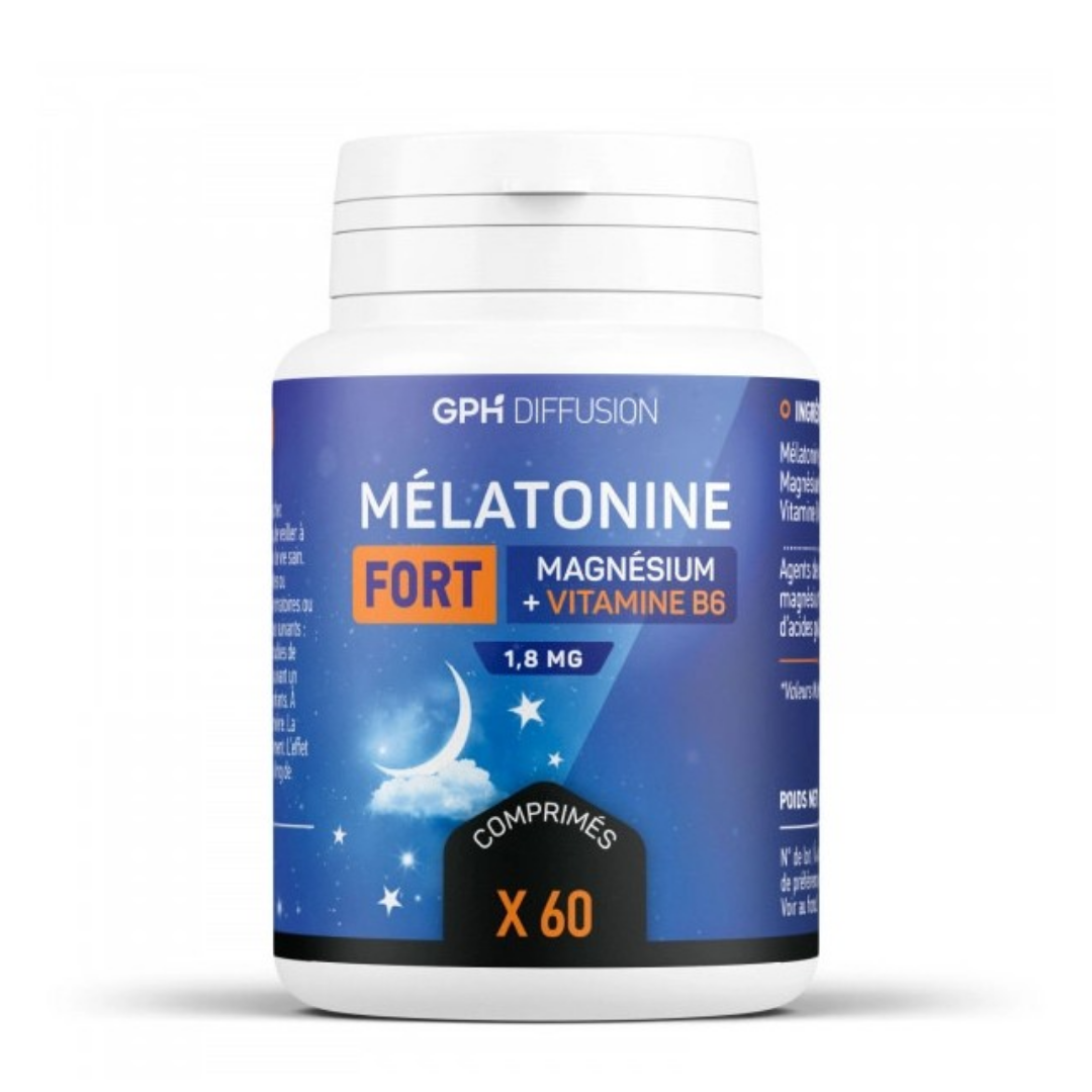 GPH MELATONINE FORT MAGNESIUM + VITAMINE B6 60 COMPRIMES