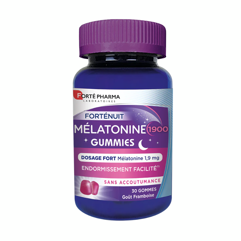 FORTE PHARMA FORTE NUIT MELATONINE GUMMIES 30 GOMMES GOUT FRAMBOISE