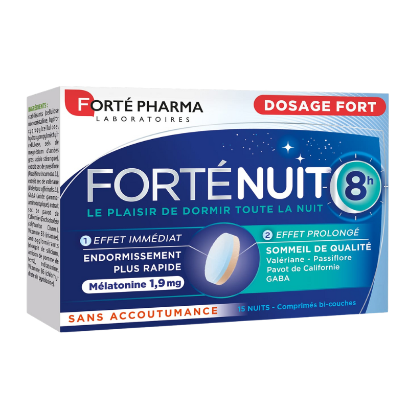 FORTE PHARMA FORTE NUIT MELATONINE 1.9 G 15 COMPRIMES