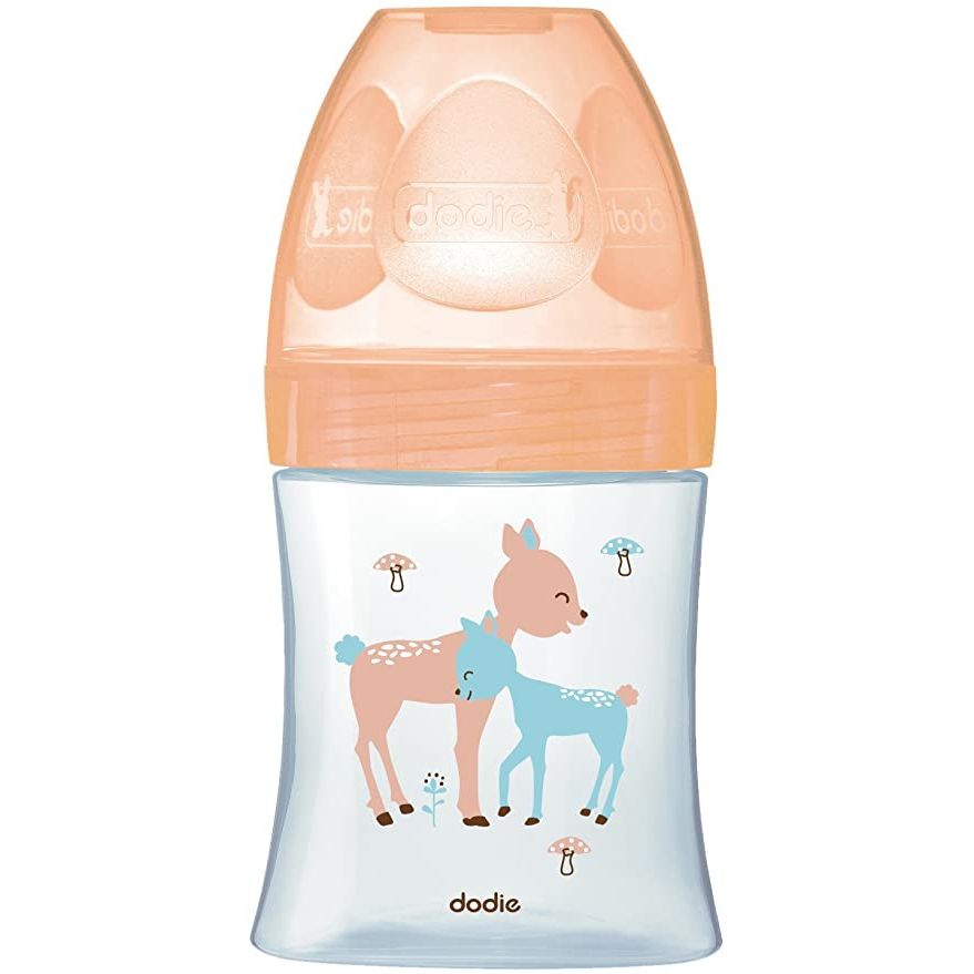 DODIE BIBERON ANTI COLIQUE VERRE TETINE PLATE 150ML BEIGE BICHE 0-6 M