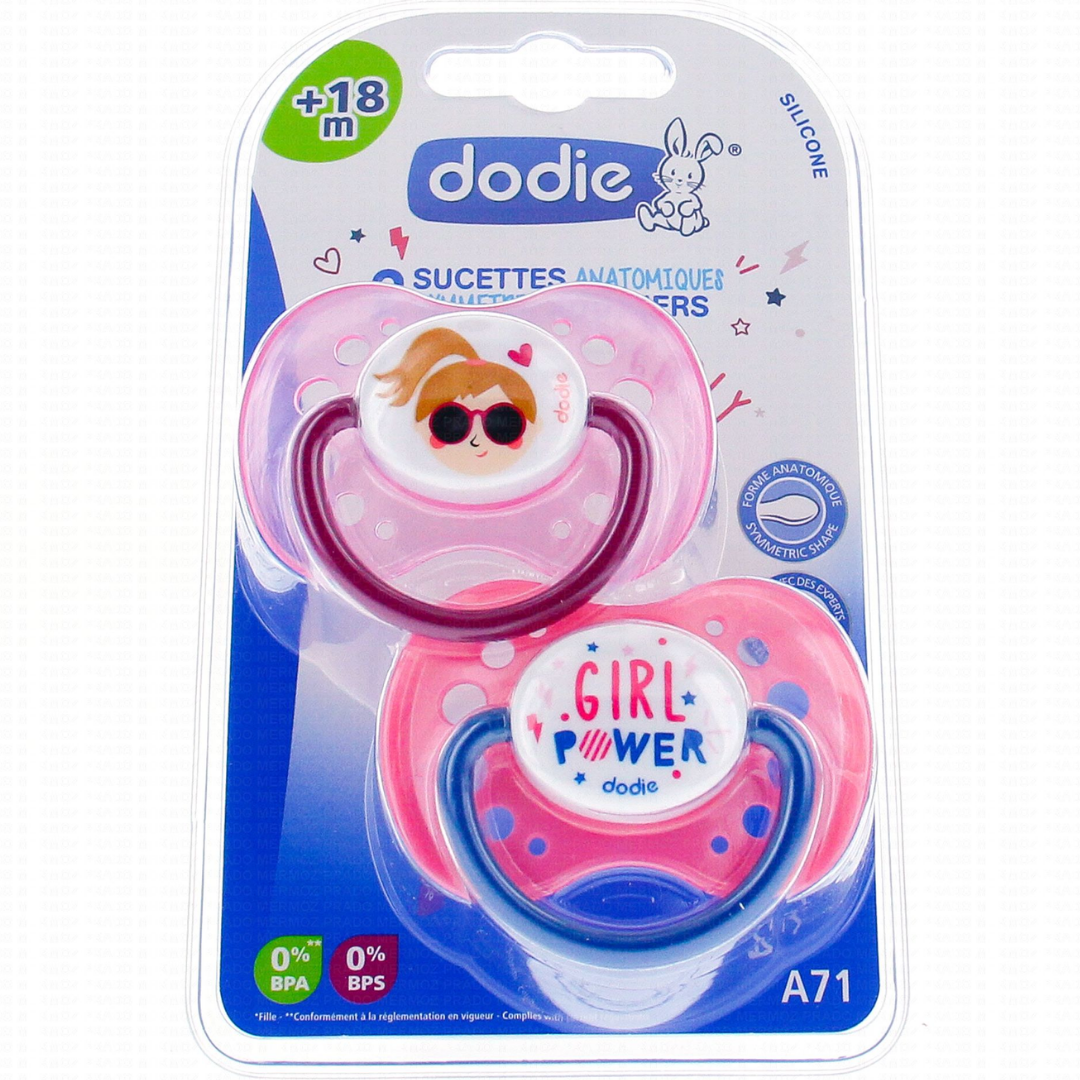 DODIE 2 SUCETTES ANATOMIQUE A71 +18 MOIS