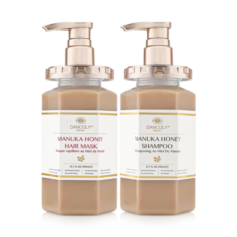 DANCOLY PARIS PACK SHAMPOING 450 ML ET MASQUE CAPILLAIRE 450 ML AU MIEL DE MANUKA