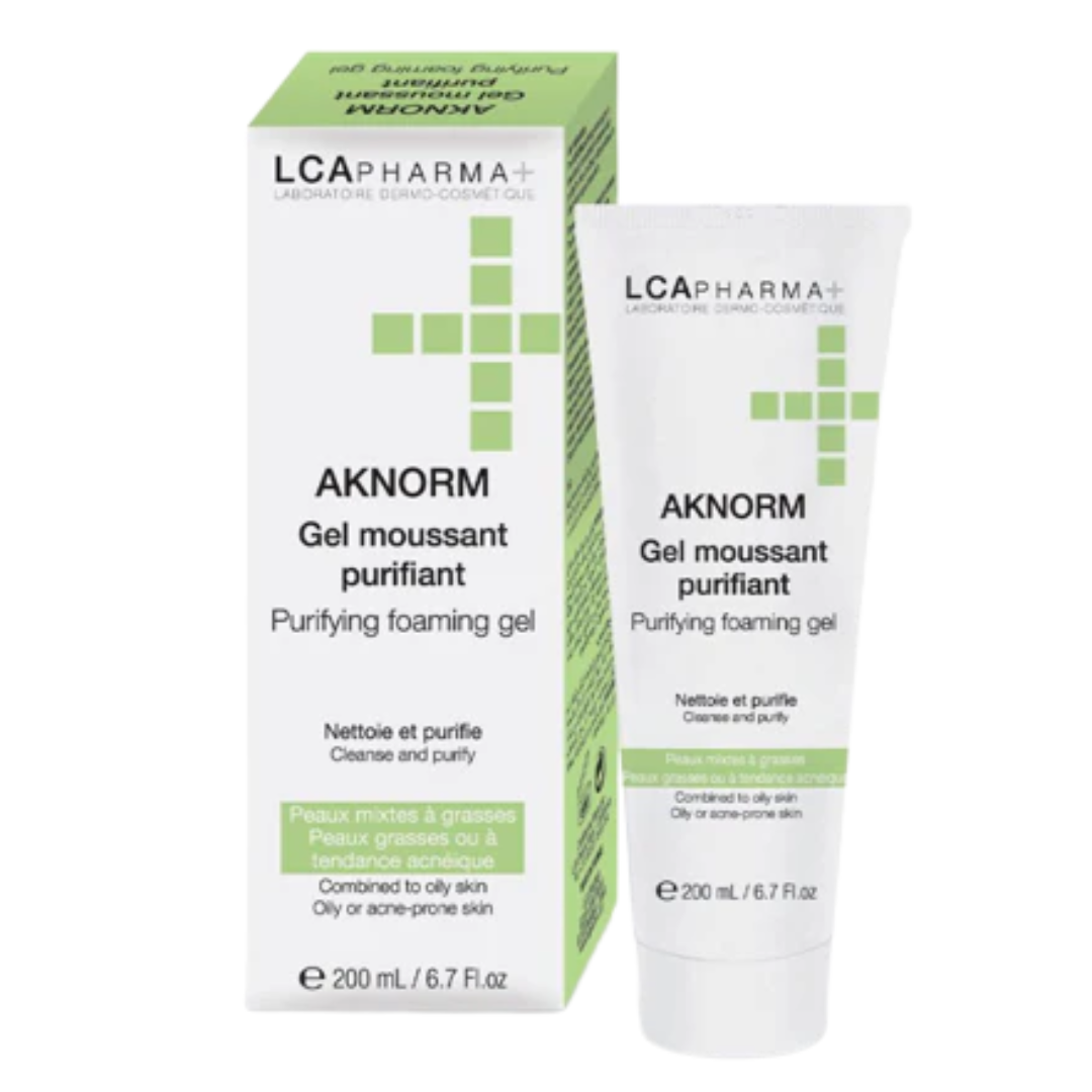 LCA PHARMA AKNORM GEL MOUSSANT PURIFIANT PEAUX GRASSES 200 ML