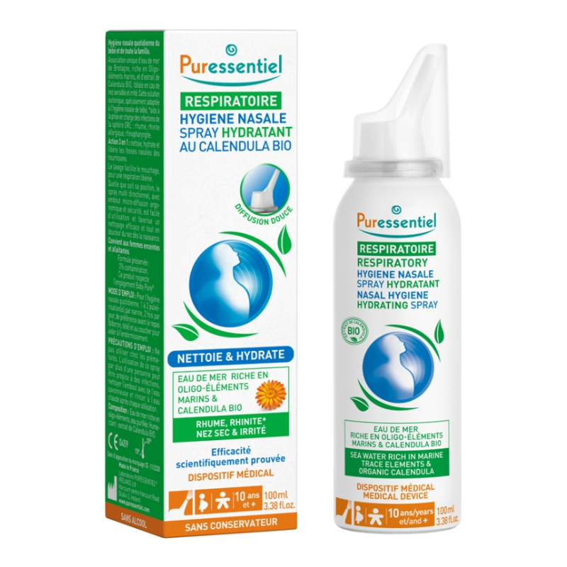 PURESSENTIEL SPRAY HYGIENE NASALE HYDRATANT NETTOYANT 100 ML