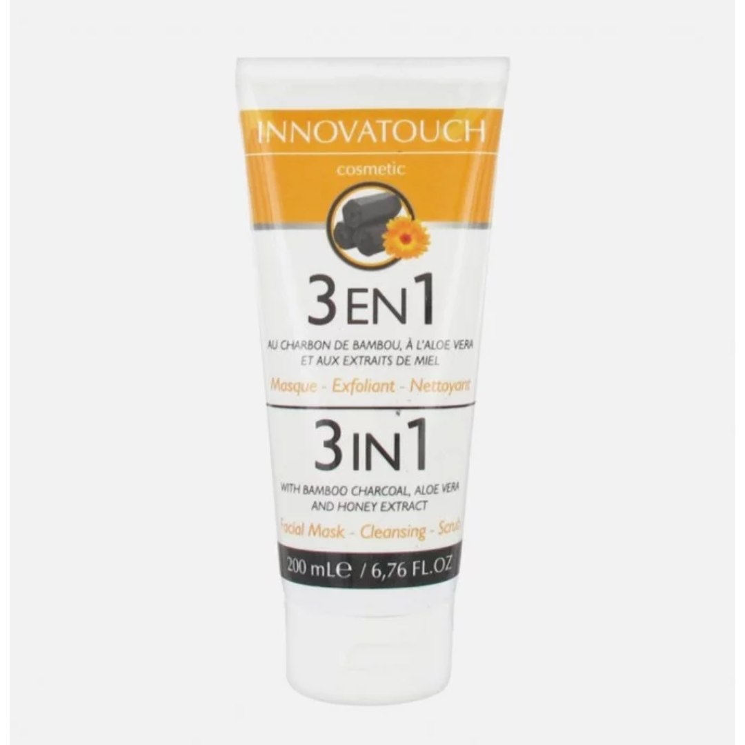 INNOVATOUCH 3 EN 1 AU CHARBON DE BAMBOU 200 ML