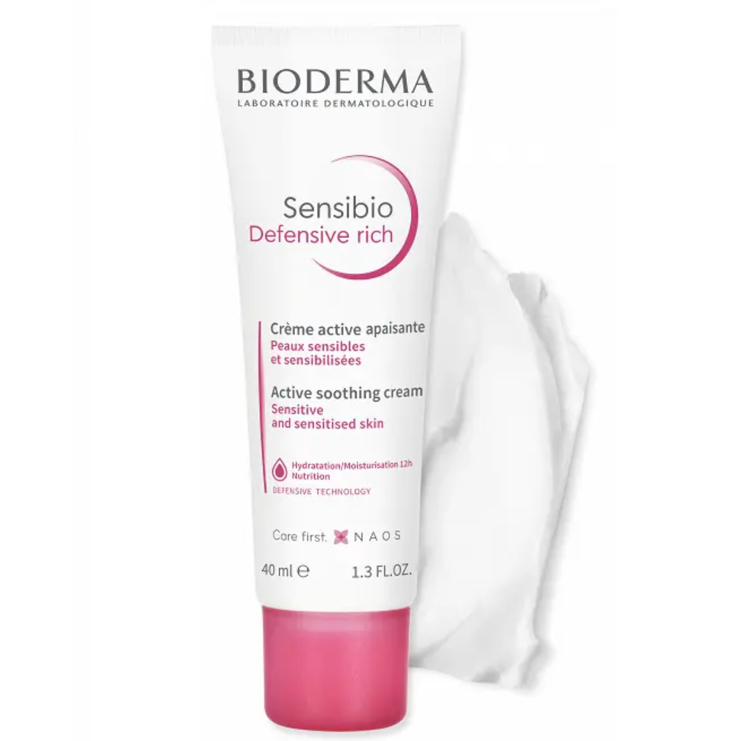 BIODERMA SENSIBIO DEFENSIVE RICHE CREME ACTIVE APAISANTE 40 ML