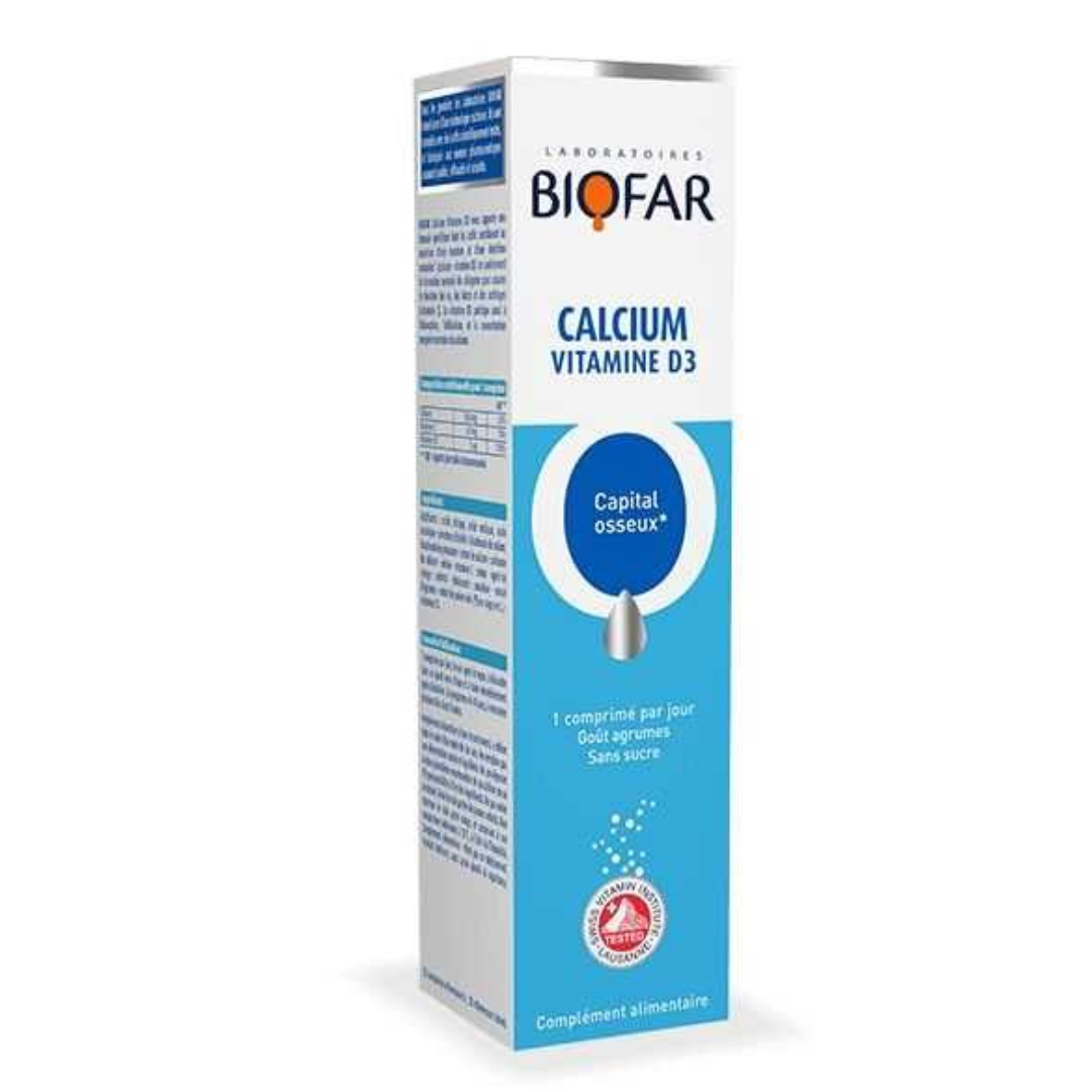 BIOFAR CALCIUM VITAMINE D3 -20 CAPSULES