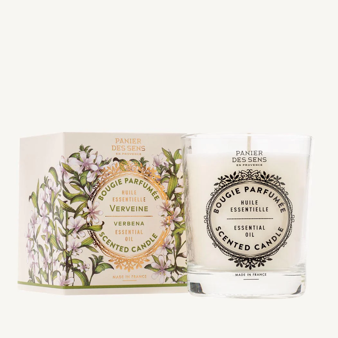 PANIER DES SENS BOUGIE PARFUMEE HUILE ESSENTIELLE VERVEINE