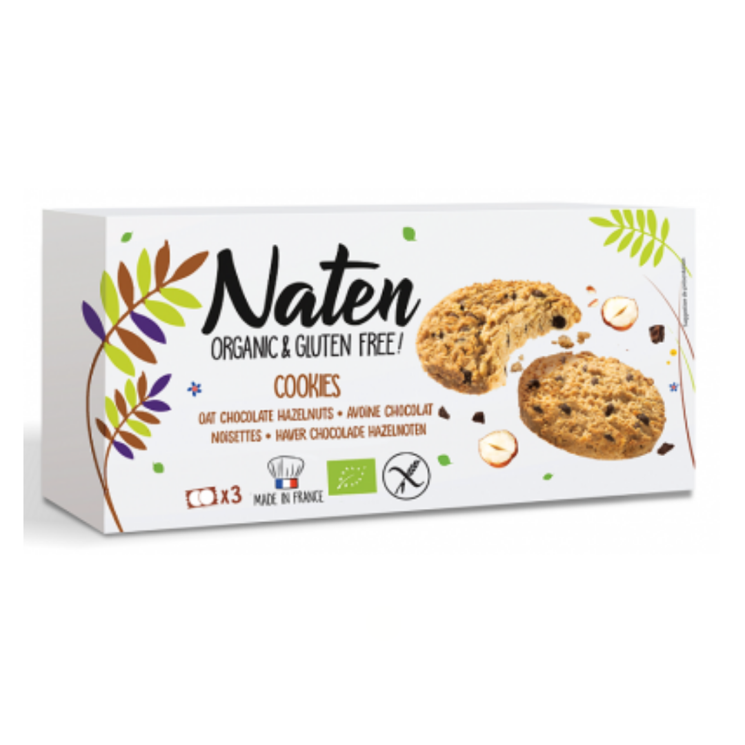 NATEN BISCUITS COOKIES CHOCOLAT NOISETTE 150 G