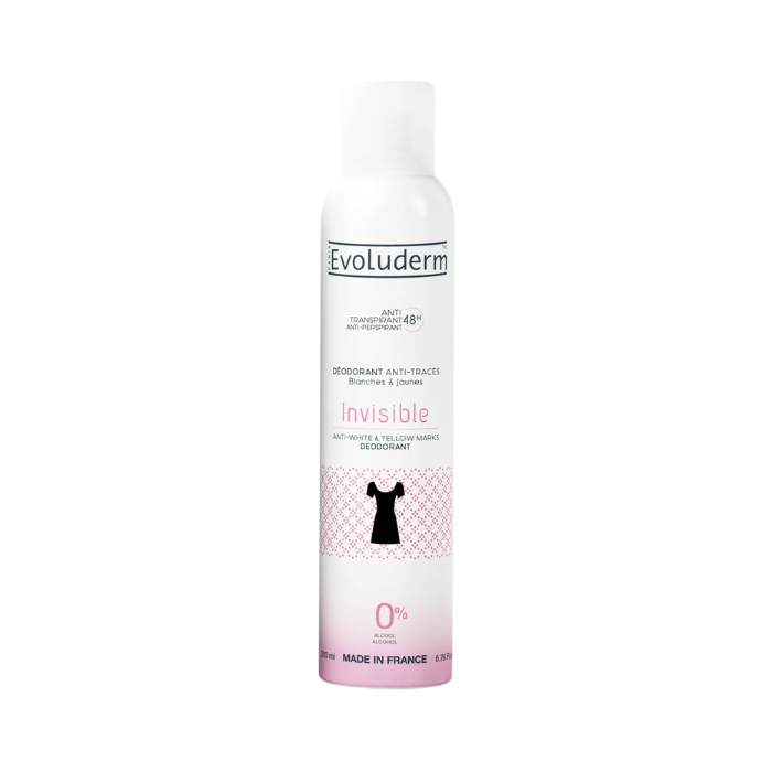 EVOLUDERM DEODORANT ANTI TRANSPIRANT 48H INVISIBLE 200ML