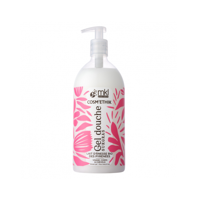 MKL COSMETHIK GEL DOUCHE SURGRAS LAIT ANESSE BIO DES PYRENEES 1L