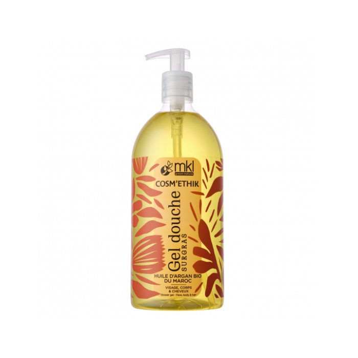 MKL COSMETHIK GEL DOUCHE SURGRAS HUILE ARGAN BIO DU MAROC 1L