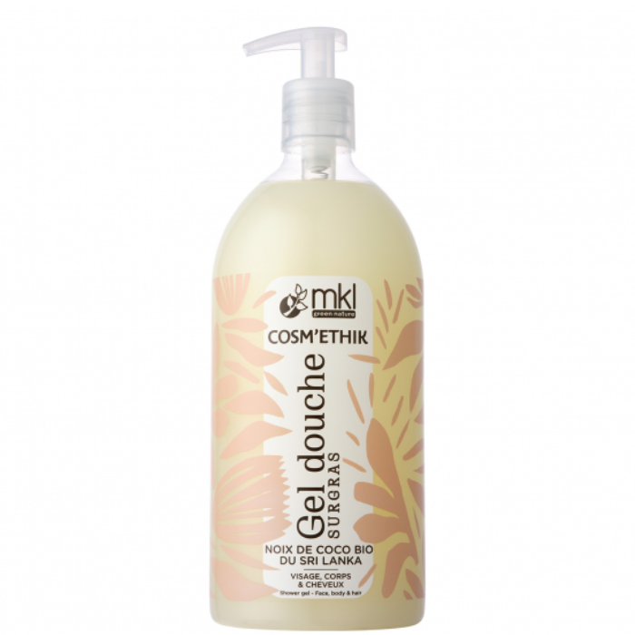 MKL COSMETHIK GEL DOUCHE SURGRAS NOIX DE COCO BIO DU SIRI LANKA 1L