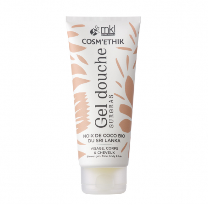 MKL COSMETHIK GEL DOUCHE SURGRAS NOIX DE COCO BIO DU SRI LANKA 200 ML
