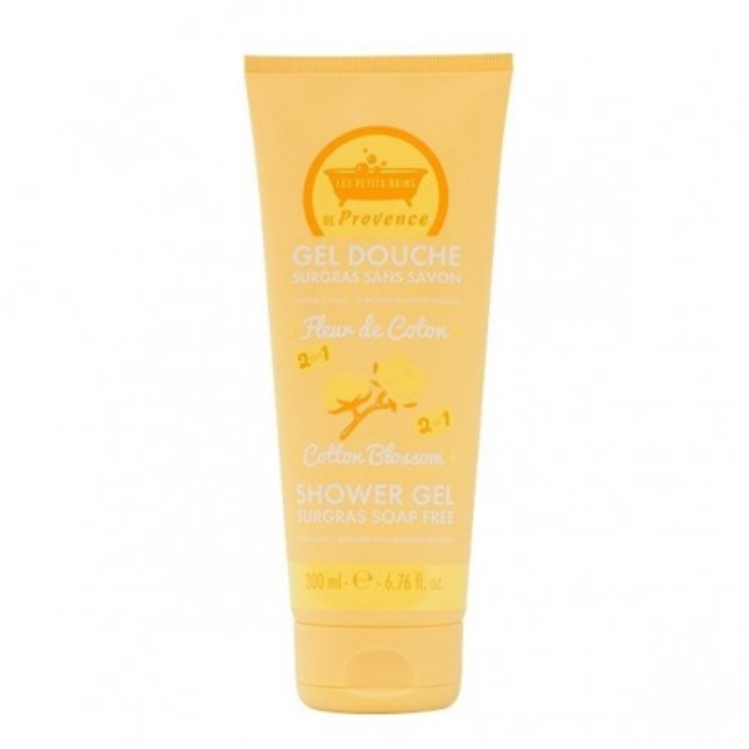 LES PETITS BAINS DE PROVENCE GEL DOUCHE SURGRAS FLEUR DE COTON 200 ML