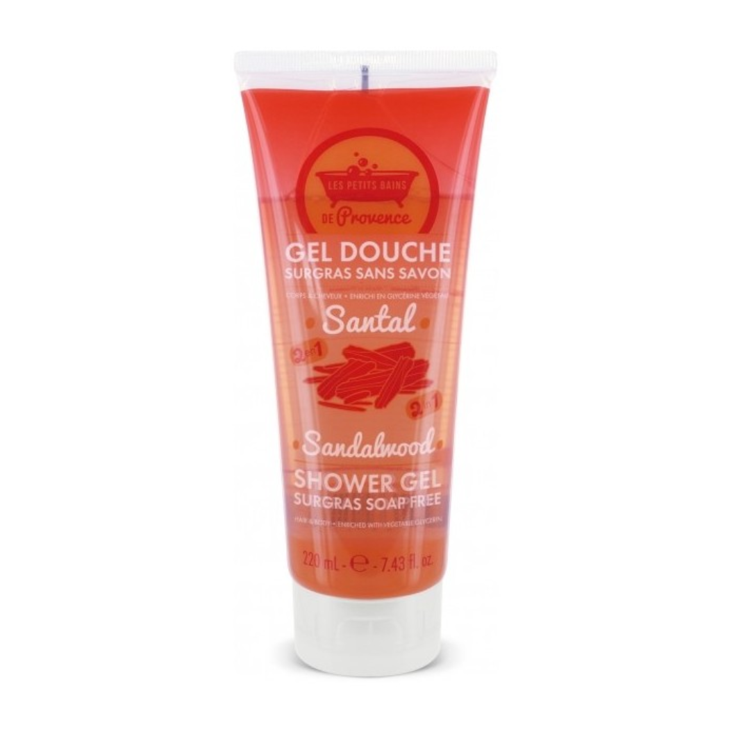 LES PETITS BAINS DE PROVENCE GEL DOUCHE SURGRAS SANTAL 220 ML