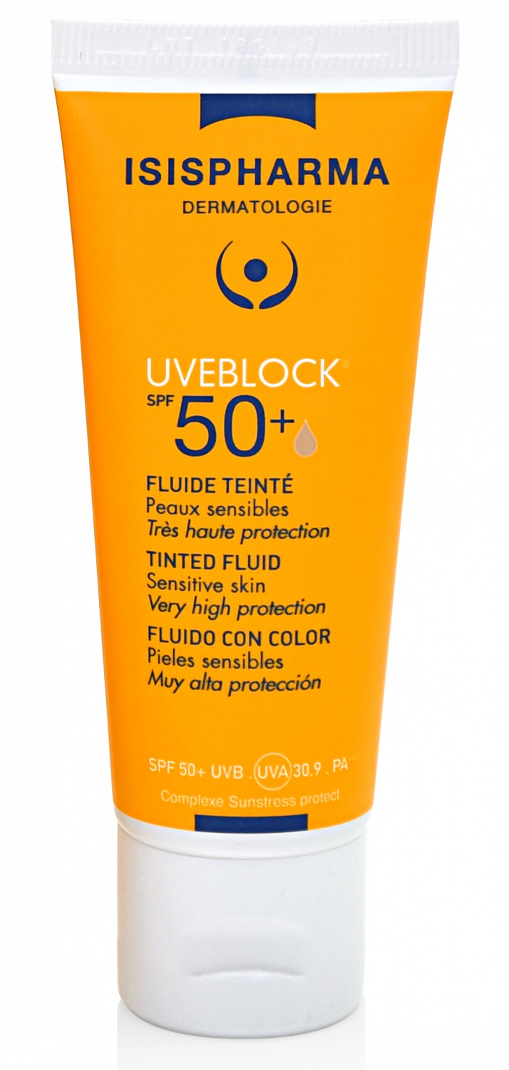 ISISPHARMA UVEBLOCK FLUIDE TEINTE SPF 50+ CLAIRE 40 ML