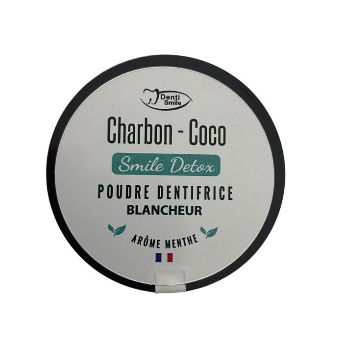 DENTI SMILE CHARBON COCO DETOX POUDRE DENTIFRICE BLANCHEUR 10G