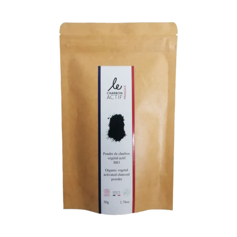 LE CHARBON ACTIF FRANÇAIS CHARBON VEGETAL SUPER ACTIVE EN POUDRE 50 G