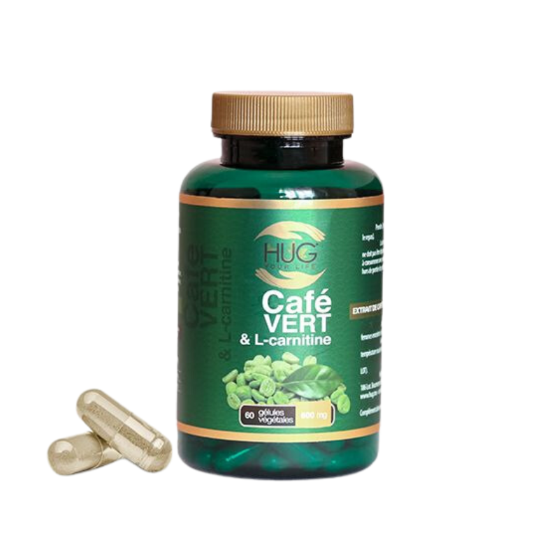 HUG GREEN COFFEE ET L CARNITINE 60 GELULES 600 MG