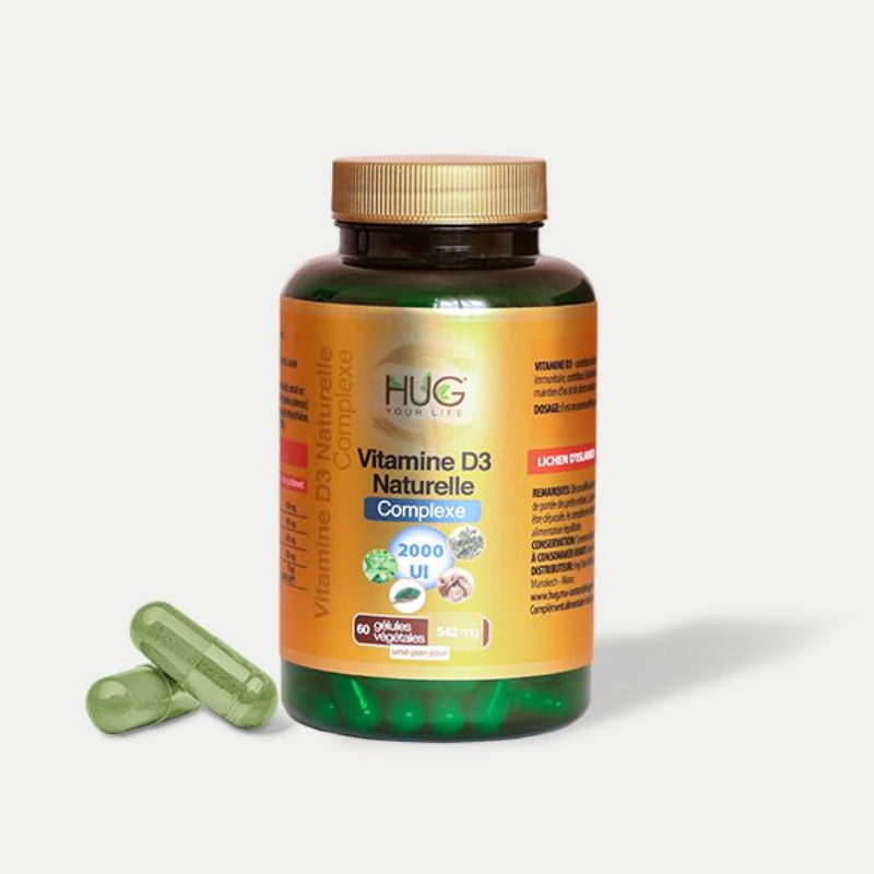 HUG Vitamine D3 Naturelle Complexe 2000UI /60 GELULES