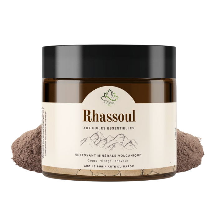 LOTUS BIO RHASSOUL AUX HUILES ESSENTIELLES EN POUDRE 200 G