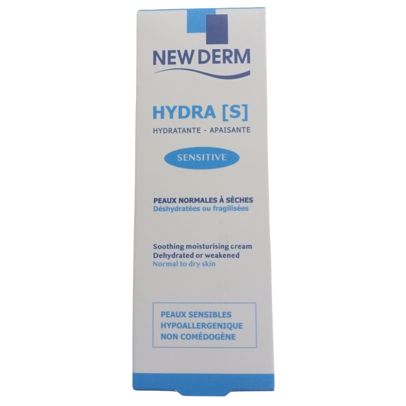 NEW DERM CREME HYDRA S SENSIBLE PEAUX NORMALES A SECHES 50 ML