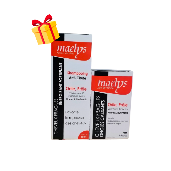 MAELYS OFFRE ORTIE PRELE 60 GELULES + SHAMPOOING ANTI CHUTE 100ML OFFERT