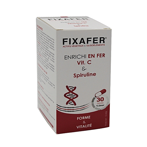 FIXAFER FER ET VITAMINE C 30 GELULES