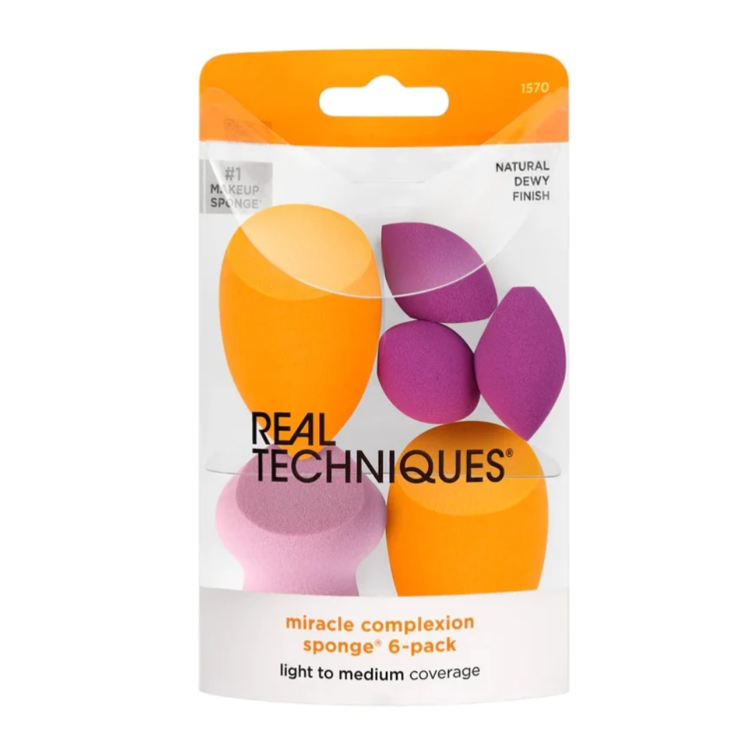 REAL TECHNIQUES MIRACLE COMPLEXION EPONGE PACK DE 6