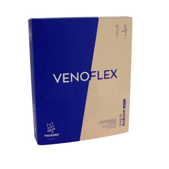 THUASNE VENOFLEX KOKOON ABSOLU COLLANT DE COMPRESSION MEDICALE POUR FEMME NOIR CLASSE 2 NORMAL