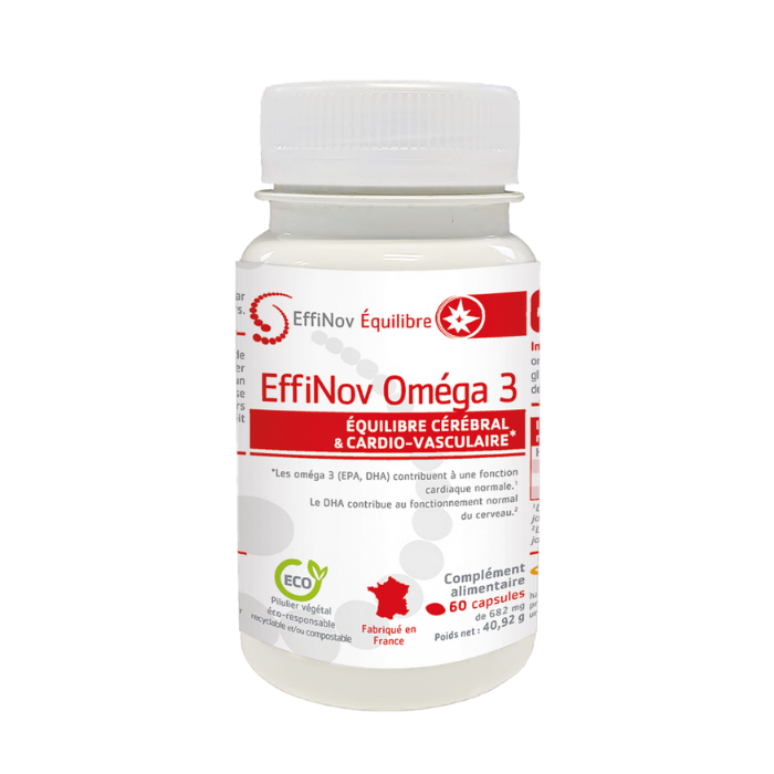 EFFINOV OMEGA 3 EQUILIBRE CEREBRAL ET CARDIO VASCULAIRE 60 CAPSULES