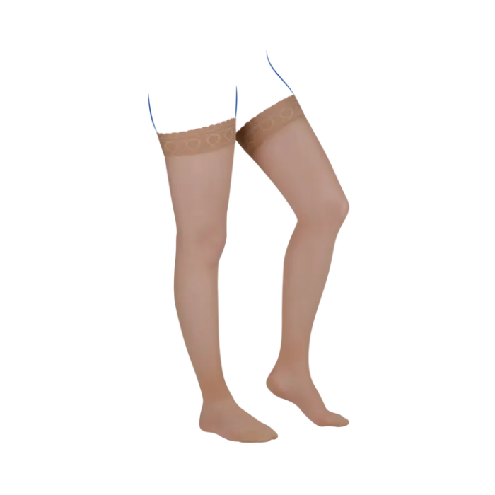 THUASNE VENOFLEX KOKOON ABSOLU BAS CUISSE DE COMPRESSION MEDICALE BEIGE NATUREL NORMAL