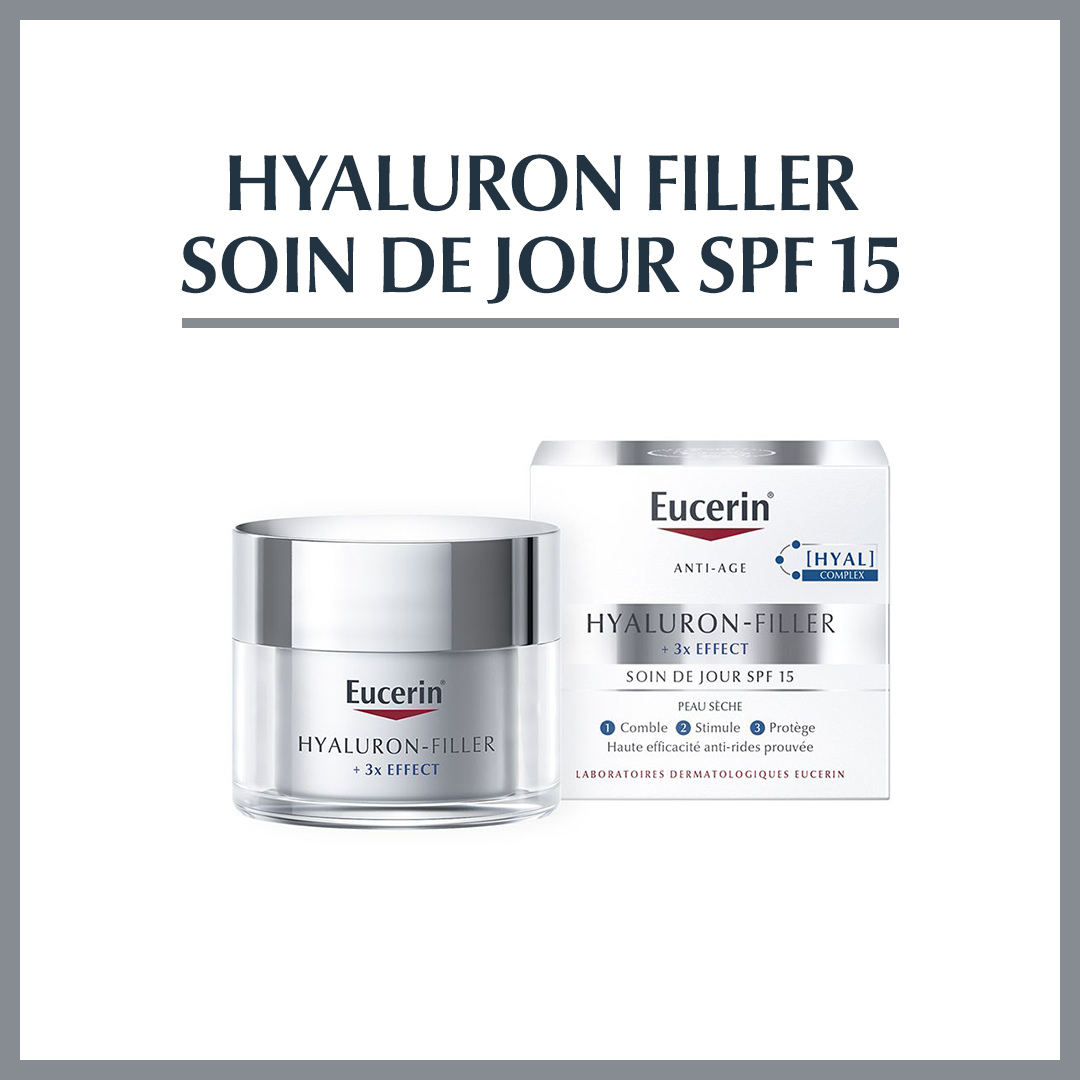 EUCERIN HYALURON FILLER 3* EFFECT SOIN DE JOUR SPF 15 PEAU SECHE 50ML