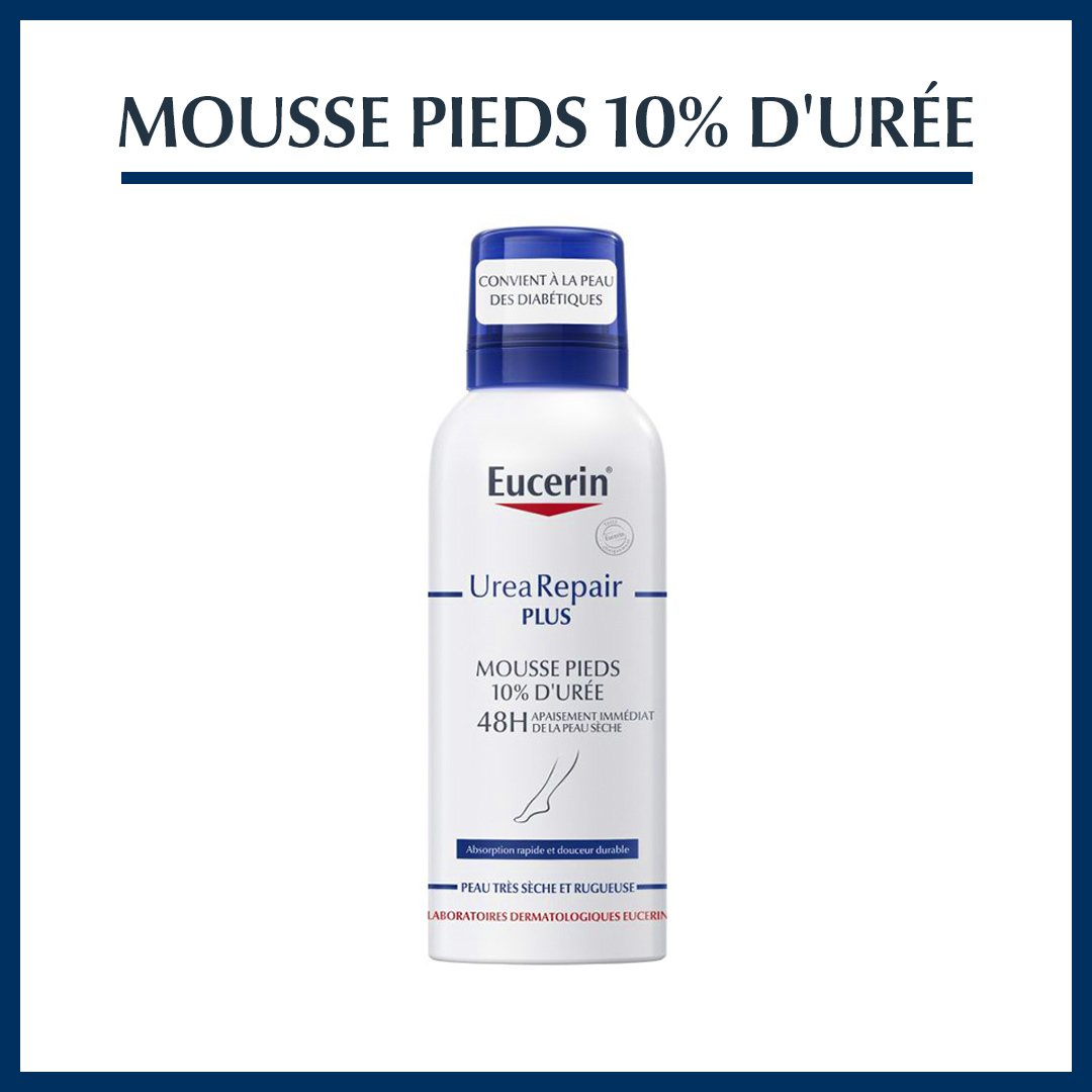 EUCERIN UREA REPAIR PLUS MOUSSE PIEDS 10% D'UREE 48H