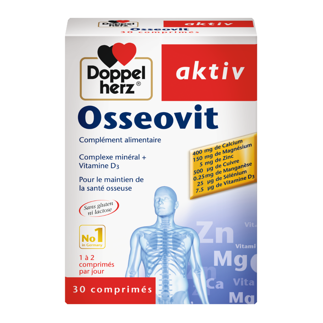DOPPELHERZ OSSEOVIT 30 COMPRIMES