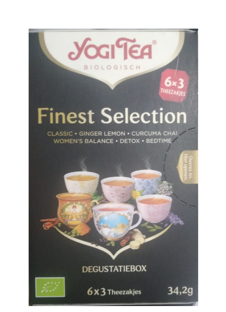 YOGI TEA FINEST SELECTION VALUE PACK 6 PAQUETS DE 17 SACHETS