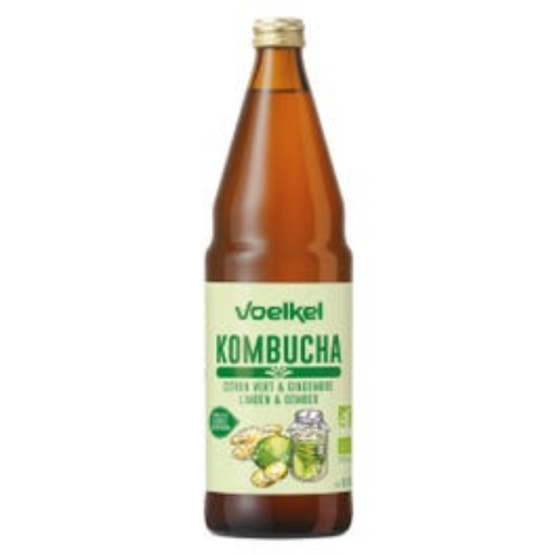 VOELKEL KOMBUCHA CITRON VERT ET GINGEMBRE 750ML
