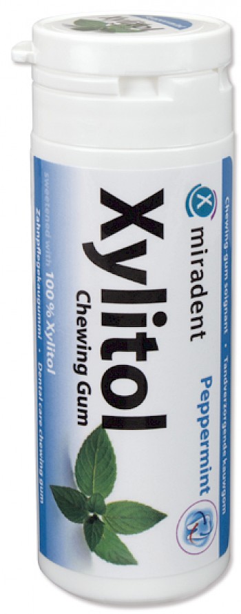 MIRADENT XYLITOL CHEWING GUM MENTHE POIVREE 30 PIECES