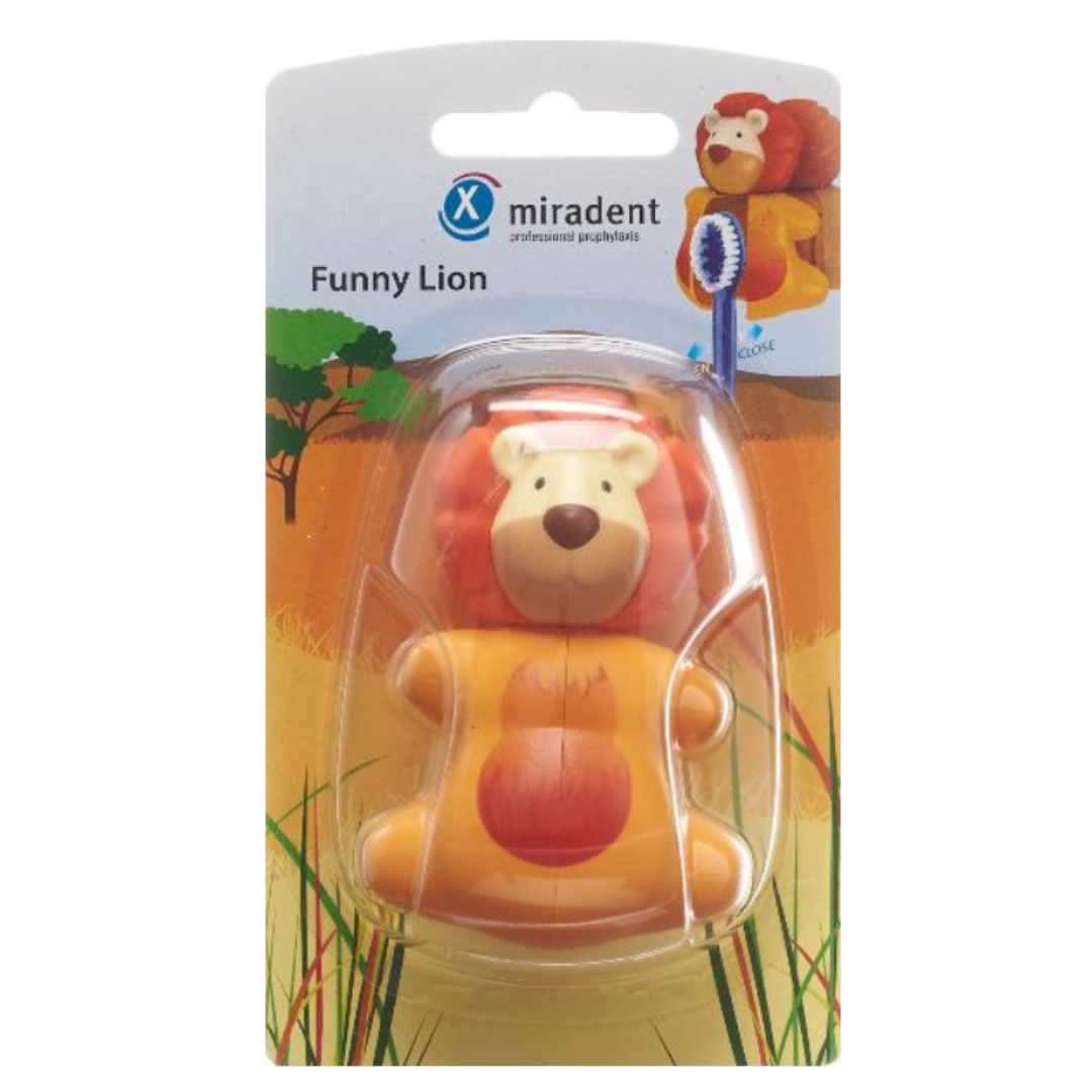 MIRADENT porte Brosse a dent funny lion