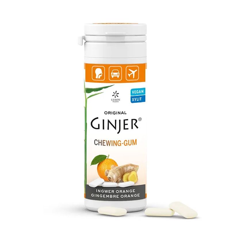 LEMON PHARMA CHEWING GUM GINGER - ORANGE