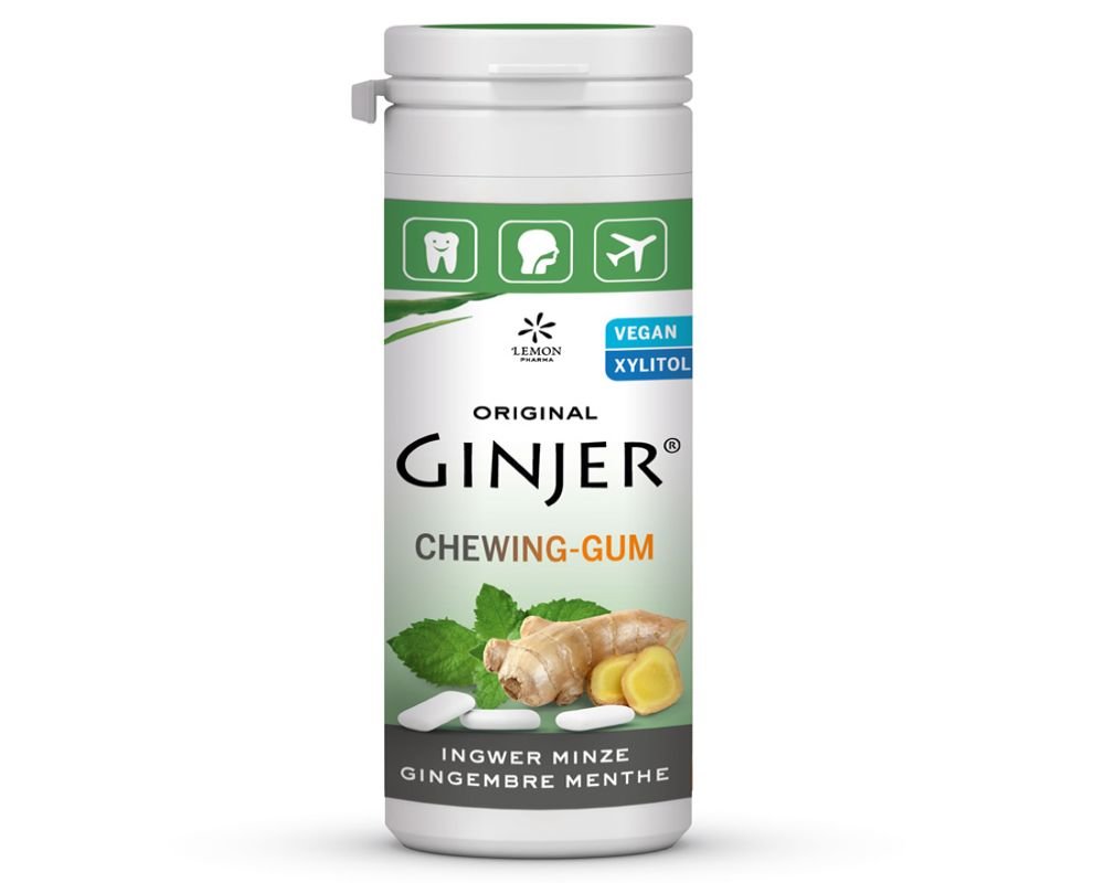 LEMON PHARMA CHEWING GUM GINGER MINT 30 Gg