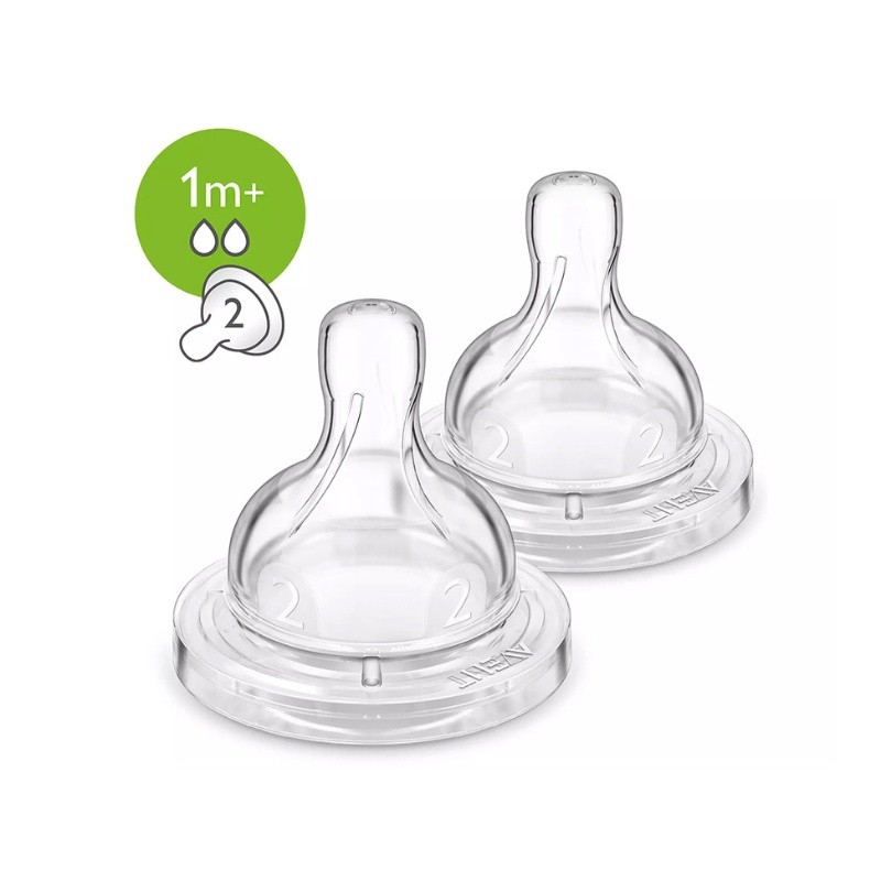 AVENT CLASSIQUE 2 TETINES- 1M+ / 2T