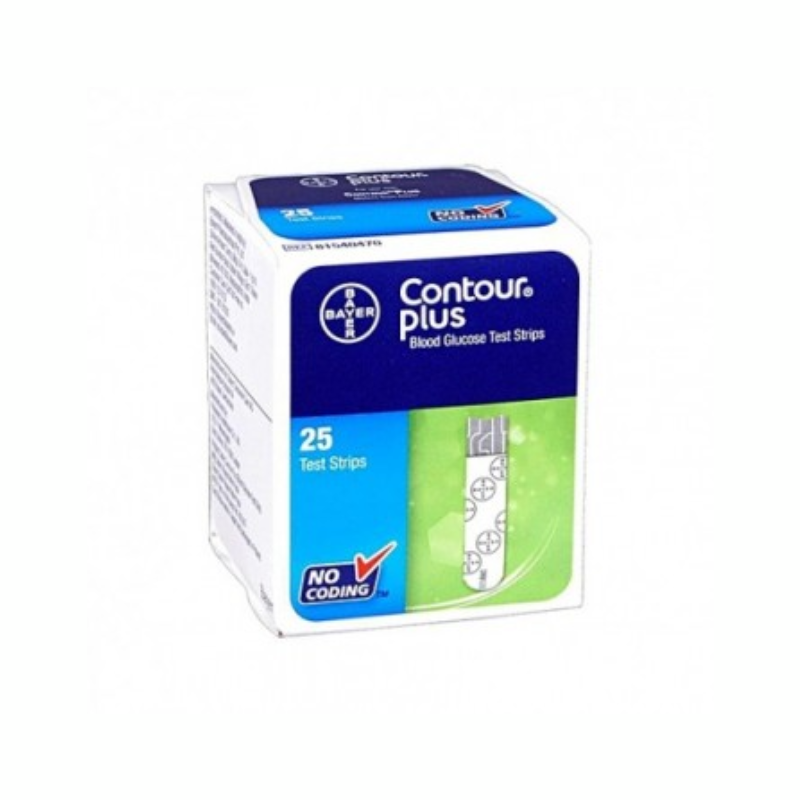 CONTOUR PLUS 25 TEST STRIPS BANDELETTE REACTIVE