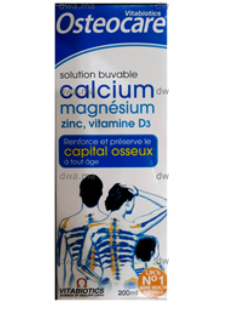 VITABIOTICS OSTEOCARE CALCIUM MAGNESIUM ZINC ET VITAMINE D3 SOLUTION BUVABLE 200ML