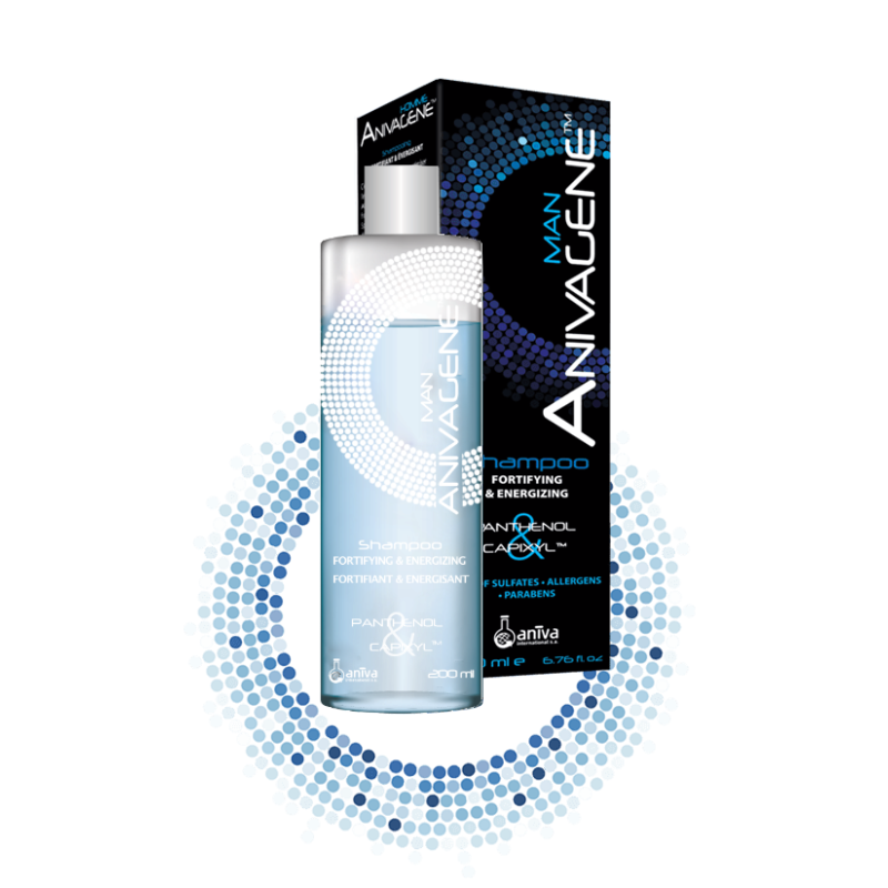 ANIVAGENE SHAMPOING FORTIFIANT ET ENERGISANT HOMME SANS SULFATE 200 ML