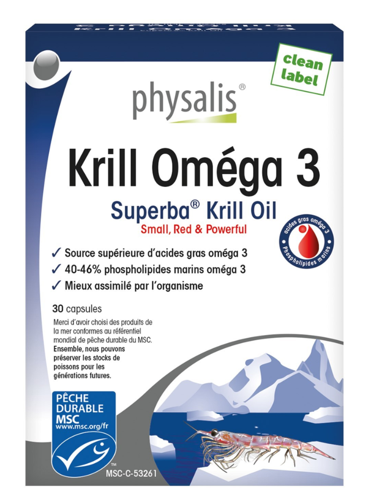 PHYSALIS KRILL OMEGA 3 30 CAPSULES
