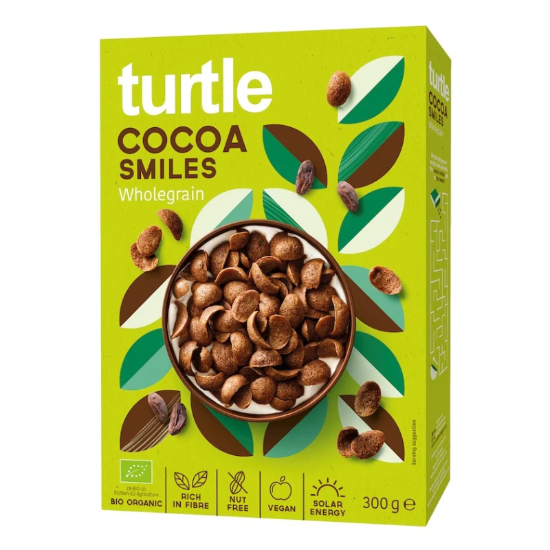 TURTLE SOURIRES AU CACAO COMPLET BIO 300 G