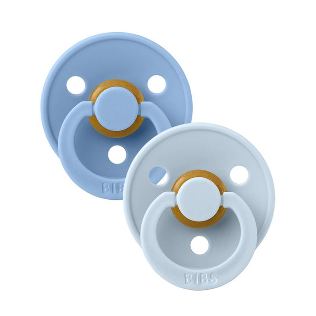 BIBS SET DE SUCETTES SKY BLEU BABY BLUE 6-12 MOIS