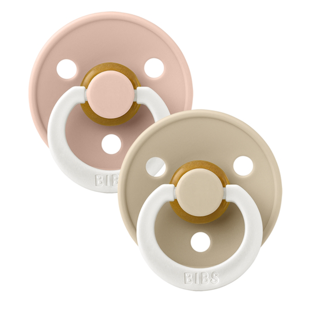 BIBS SET DE 2 SUCETTES BLUSH GLOW VANILLA GLOW 0-6 MOIS